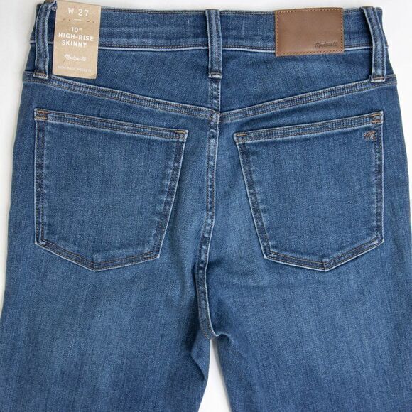 NEW Madewell 10" High-Rise Skinny Jeans in Bradshaw Wash, size 27 - Picture 10 of 16